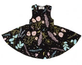 Floral Twirl Dress- Toddler Dress- Organic Cotton- Printed Dress -Floral Kids Dress -Girl Dress- Baby Dress- Easter Dress- Thief&Bandit®