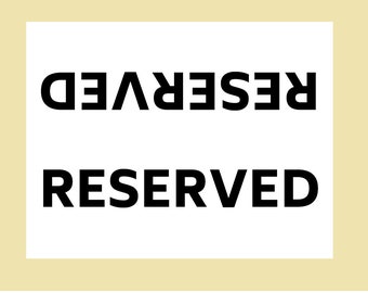 RESERVED Table Signs, Legal, PDF