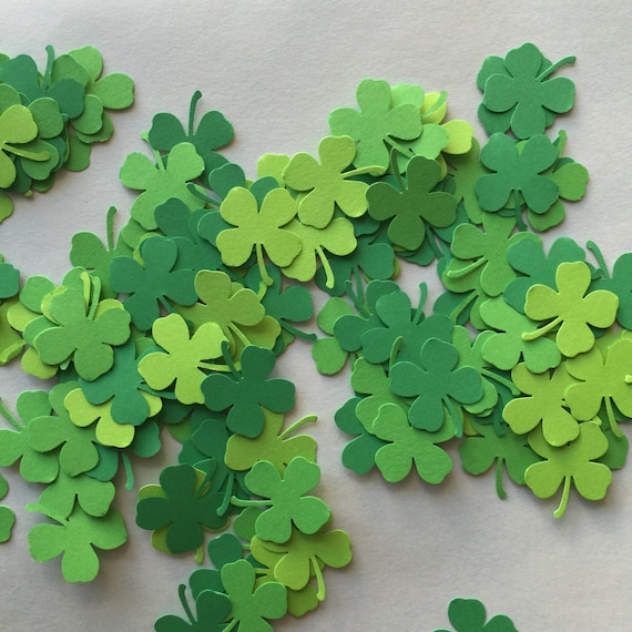 Swirl Shamrock Clover Die Cut Embellishment Cutout Scrapbooking Card Topper