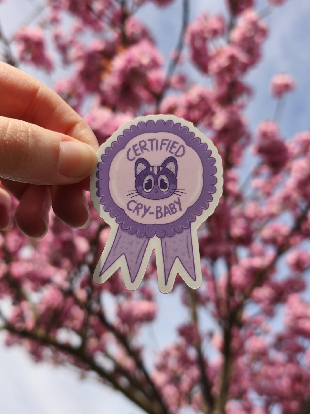 Certified Cry-baby Vinyl Sticker | Feelings & Mental Health Reminder ...