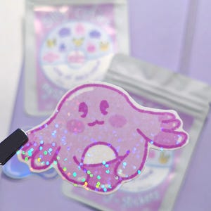 Mystery Sticker Pack Silly Cuties | Überraschungstüte Kawaii Sticker | Holografische Vinyl Sticker Handgemacht | Planer & Journal Set
