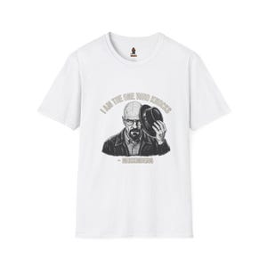 Camiseta "Yo soy el que llama a la puerta" / Camiseta con estampado de retrato retro