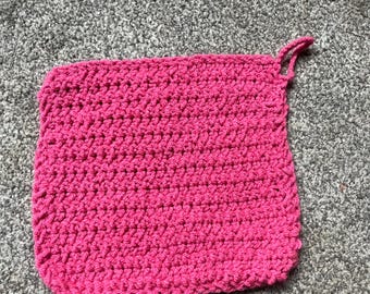 Toallita exfoliante suave de ganchillo