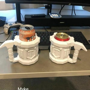 Deep Rock Galactic 3D Printed Mug White, Gamer Collectible, Gaming Decor