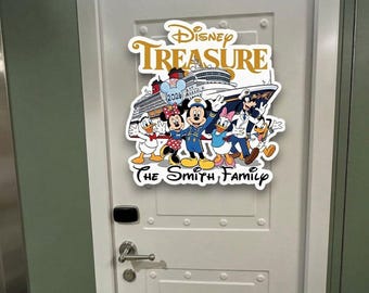 Personalized Disney Cruise Line 2026 Magnet, Mickey and friends Family Cruise Magnet, Family sign Disney Wish Dream Treasure Fantasy ma