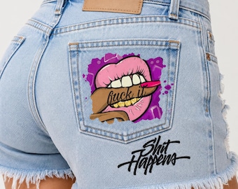 Distressed Denim Shorts Women / High Waisted Ripped Jean Shorts / Y2K Black Blue Cut Off Shorts / Frayed Hem Festival Shorts / Summer Hot