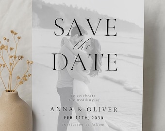 Custom Save the Date Digital Invitation with Photo