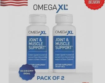 Pack Of 2 Omega XL 300 Capsules-Green Lipped Mussel Joint & Muscle Relief