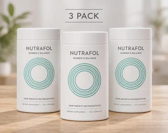 Pack of 3 Nutrafol Women's Balance Supplement - 120Capsules Each-Hair Growth Support