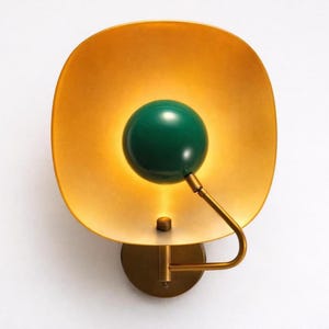 Mid Century Modern Messing Wandleuchte Globe Light Skandinavische Lampe Designer Beleuchtung