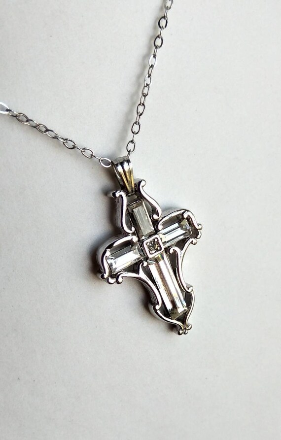 Estate Cross Pendant Fashion Jewelry - image 2