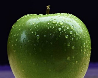 Food Photography, Apple Photos, Still Life Photography, Food Porn, Kitchen Art, Granny Smith Apple, Market Art, Green Apple Photos