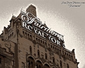 Toronto Travel Photography, Sepia toned photography, Fairmont Royal York Hotel Photograph, Toronto Photography, Travel photography,