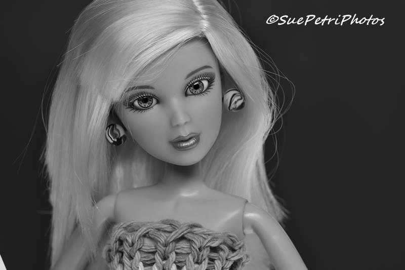 Fashion Doll Photography, Liv Doll Photos, B&W, Fine Art Photography