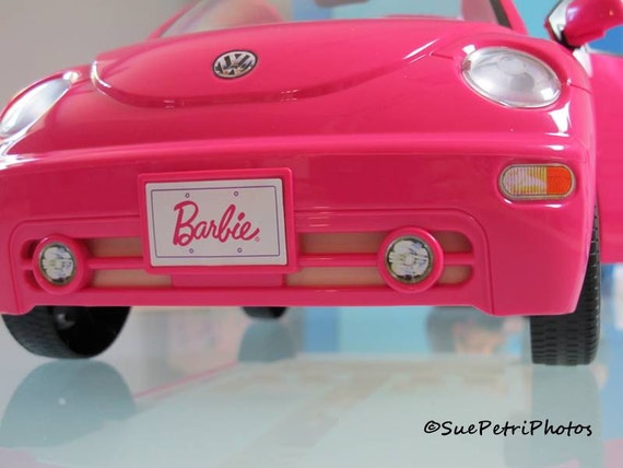 pink barbie car
