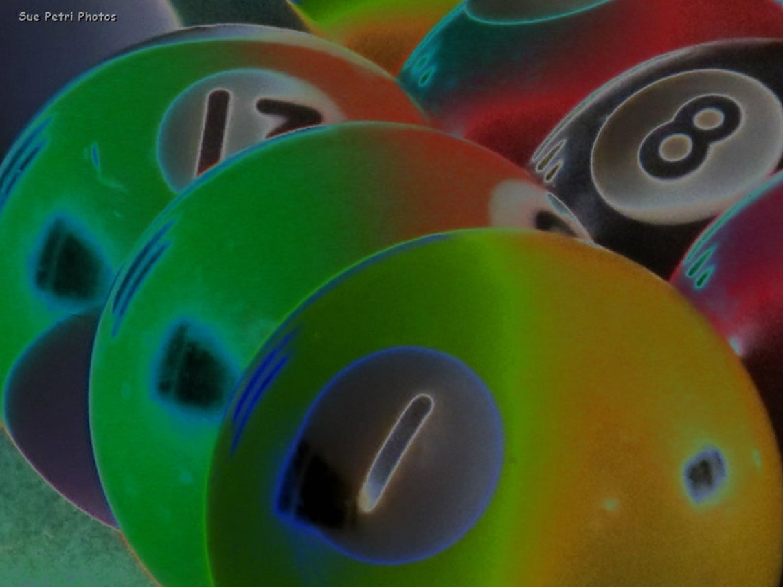 Poolroom Art Pool Balls Photo Mancave Photos Gifts for Etsy