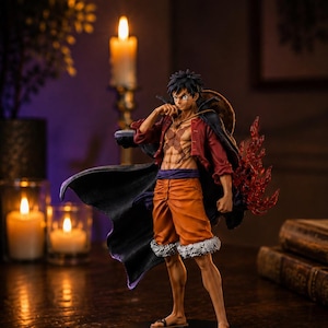Luffy Gear 5 Figure – One Piece Anime Resin Statue, Manga Collectible Desk Decor