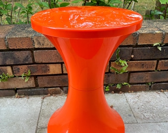 TamTam orange stool – 2000s reissue – iconic pop and retro design