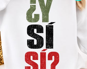 Y Si Sí PNG: Frase otimista em espanhol mexicano, citação motivacional png Frase latina positiva (Download digital)