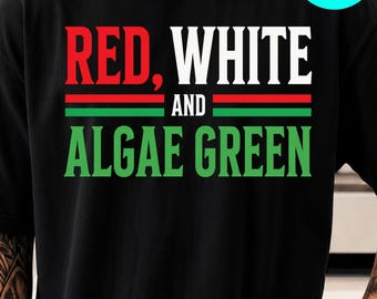 Red White Algae Green Funny USA Sarcasm 250 Reflecting Pool PNG: Patriotic Humor Independence Day png America Meme Art (Digital Download)