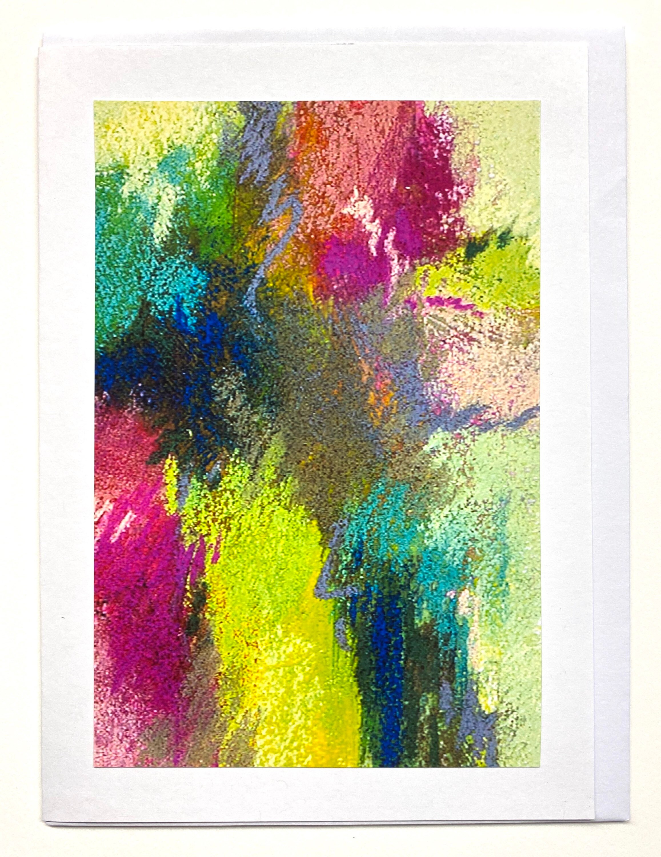 Greeting Cards Blank Notecards From Abstract Pastel Paintings Ready to