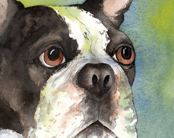 Pet portrait painting custom watercolor pet memorial gift hand drawn hand painted dog watercolor pet painting from your photographs