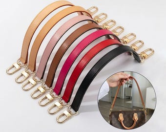 Correa de cuero vachetta para bolso, correa para el hombro, asa superior, accesorios para bolsos tipo pochette, correa de cuero de repuesto, correa de repuesto para bolso tipo cubo.