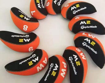 Capas de neoprene para cabeças de ferros Taylormade M2, tamanhos 4-9LPAS, 5 cores.