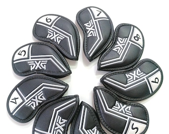Capas para Cabeça de Ferro de Golfe PXG em Couro com Fixação Magnética 4-9GWS