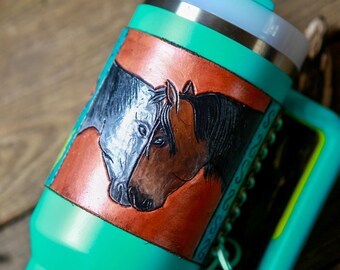 Herd Bound Leather Wrap & Tumbler