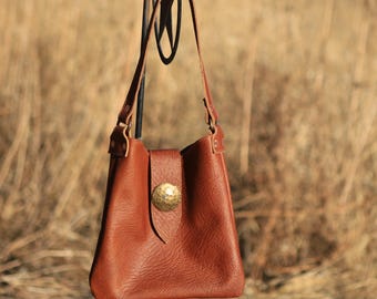 Buffaro Shoulder Bag, Leather, Cowhide
