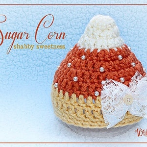 Newborn Candy Corn Hat, Baby Girl Halloween Costume, Crochet Hat With Pearls, Photo Prop image 6