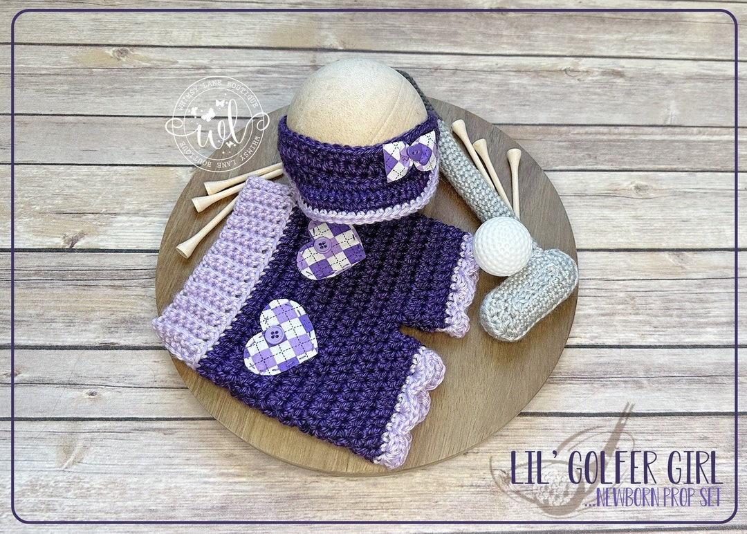 Baby Golfer Outfit Newborn Golf Hat Sun Visor Golfer Etsy