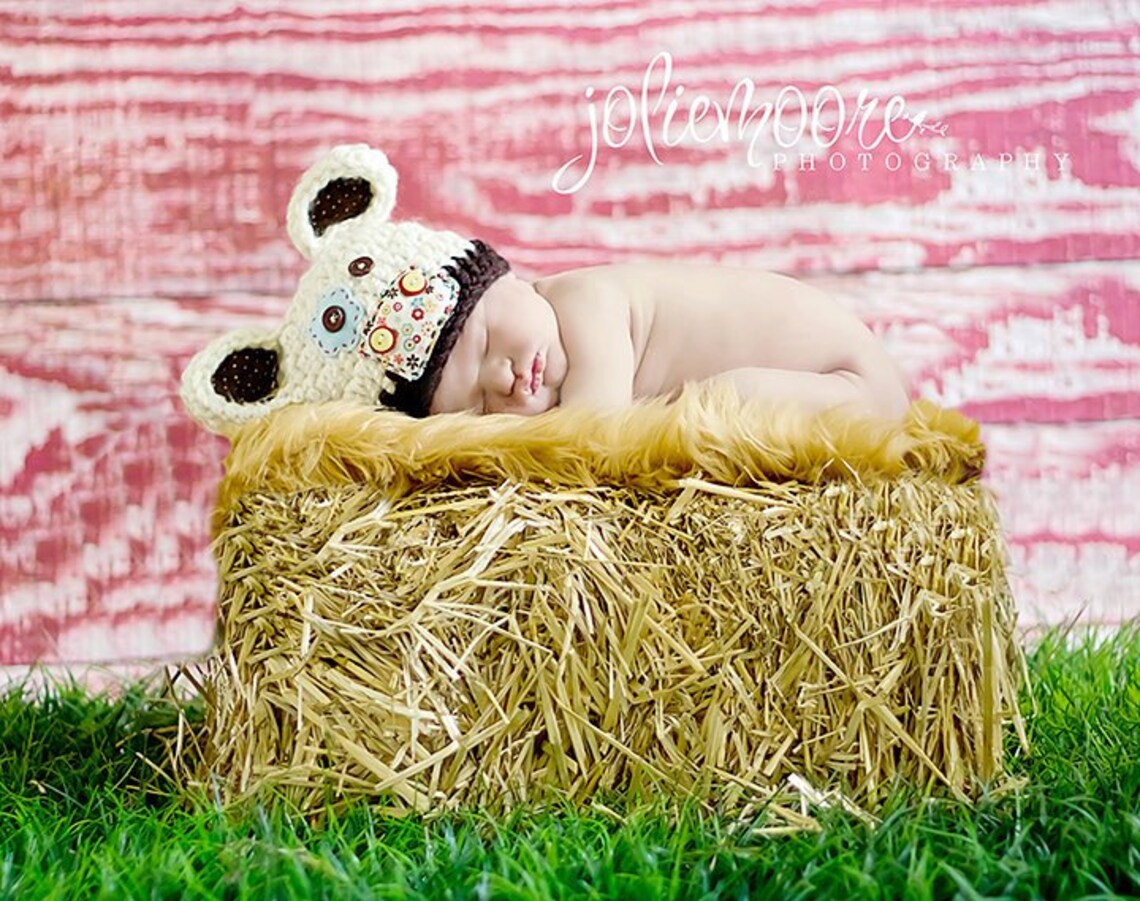 Newborn Cow Hat Photo Prop Newborn Barnyard Cutie - Etsy