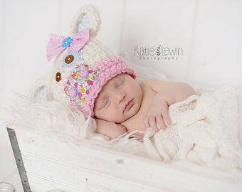 Newborn Cow Hat - Photo Prop - Newborn - Barnyard Cutie