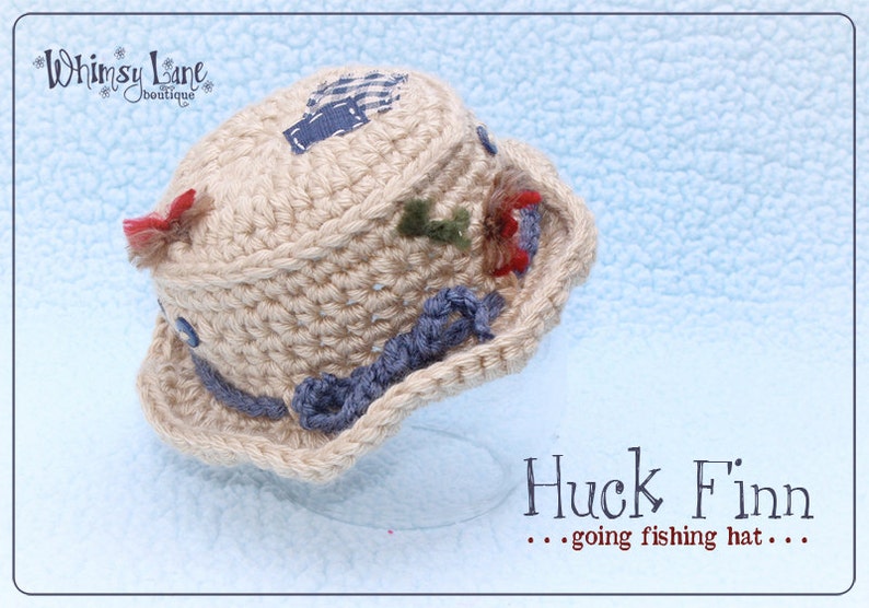 Newborn Fishing Hat Photo Prop Baby Boy Etsy