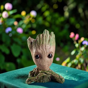 Vaso para plantas em formato de árvore: suporte para suculentas, decoração de mesa, organizador de canetas