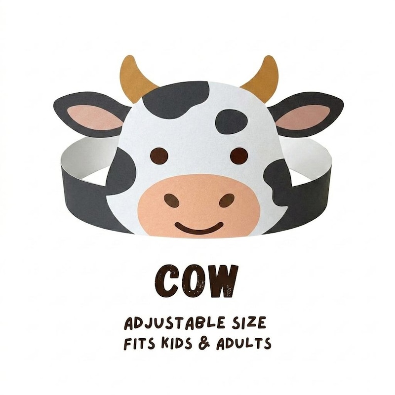 Printable Cow Head Template - Etsy