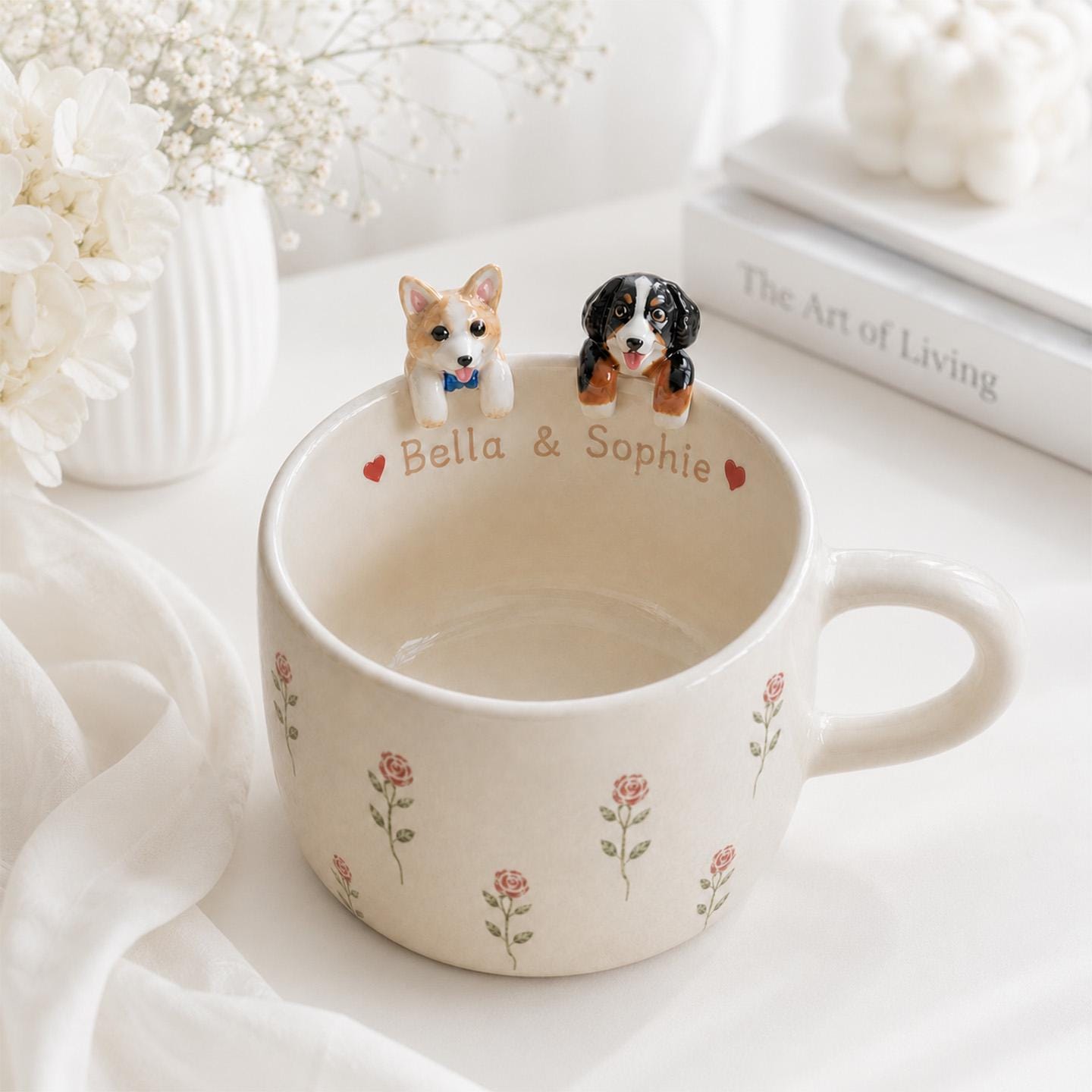 Hand Painted Dog Mug - Etsy