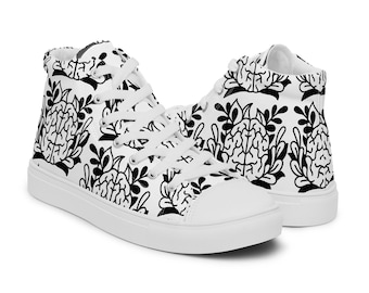 Women’s high top canvas shoes