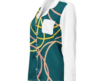 Maglia da pigiama a maniche lunghe da donna