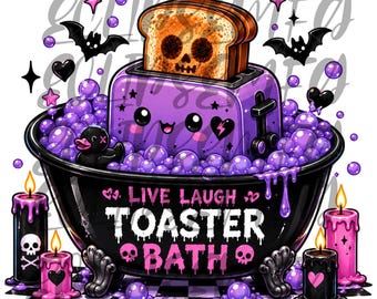 Live Laugh Broodrooster Bath Gothic, png