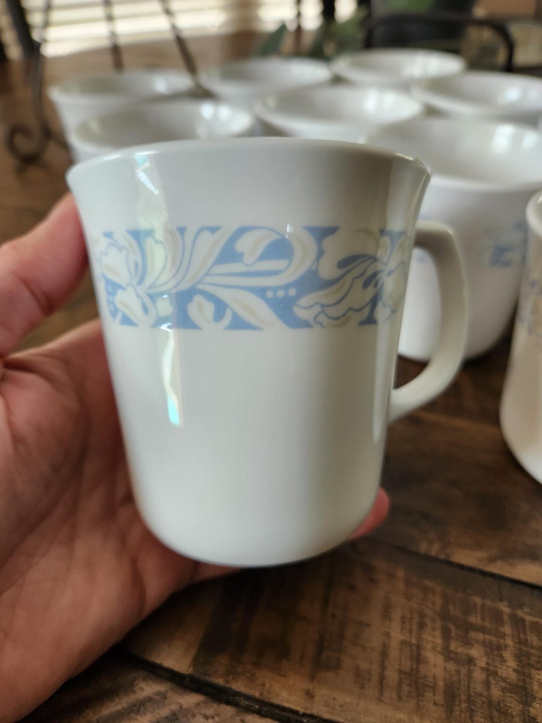 Corelle by Corning Sea and Sand Pattern Coffee Mugs, Set of 10 - Etsy