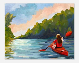 Nature's Embrace Fine Art Print | Family Lake Day Decor | Lakeside Family Art