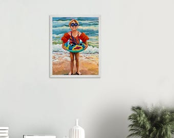 Beach Day Hero Fine Art Print | Family Beach Trip Decor |