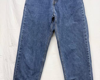 Vintage Levi's 560 Damenjeans aus den 90er Jahren, lockere Passform, gerades Bein, Blau, Größe S/6