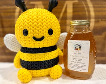 Pure, Raw, and Unfiltered Michigan Wildflower Honey - 1 lb (16 oz) Jar