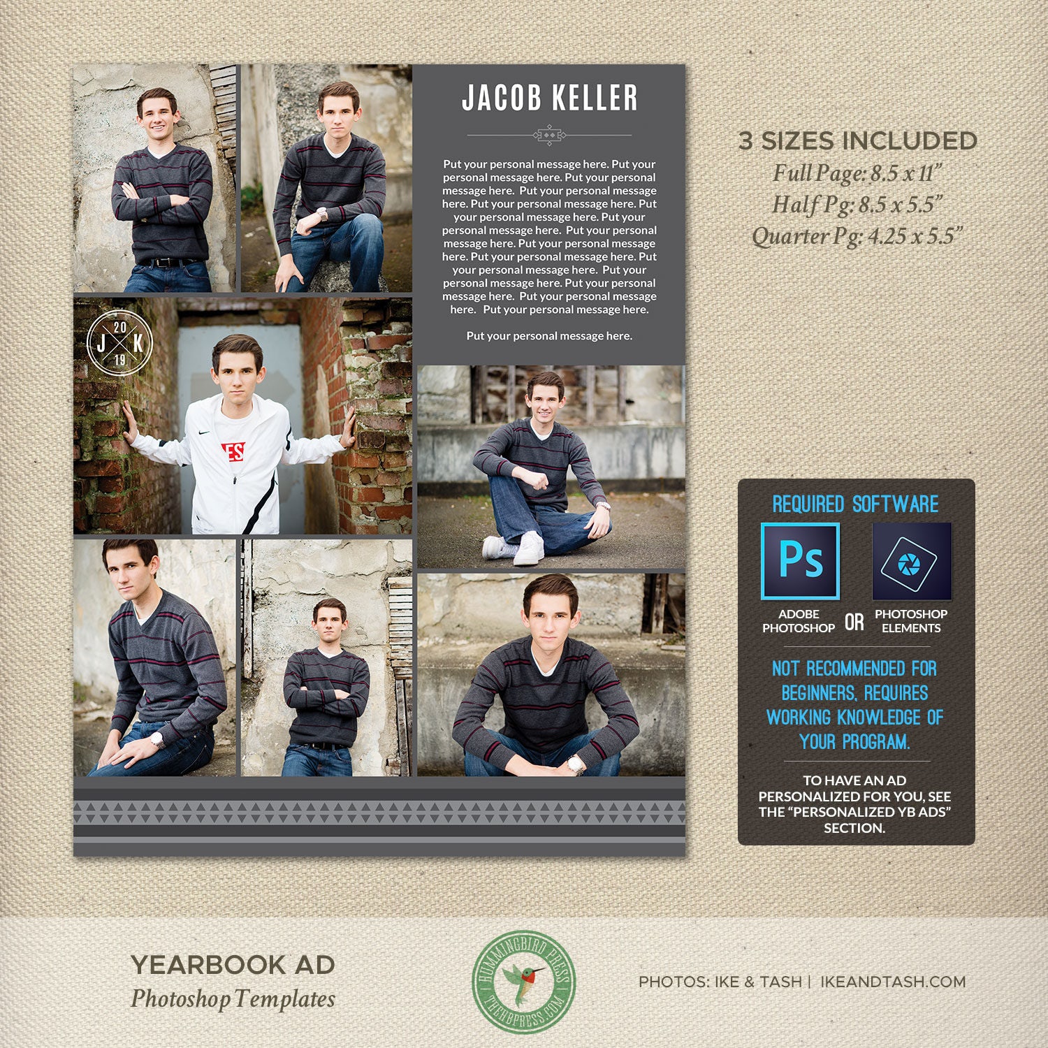 yearbook templates for photoshop