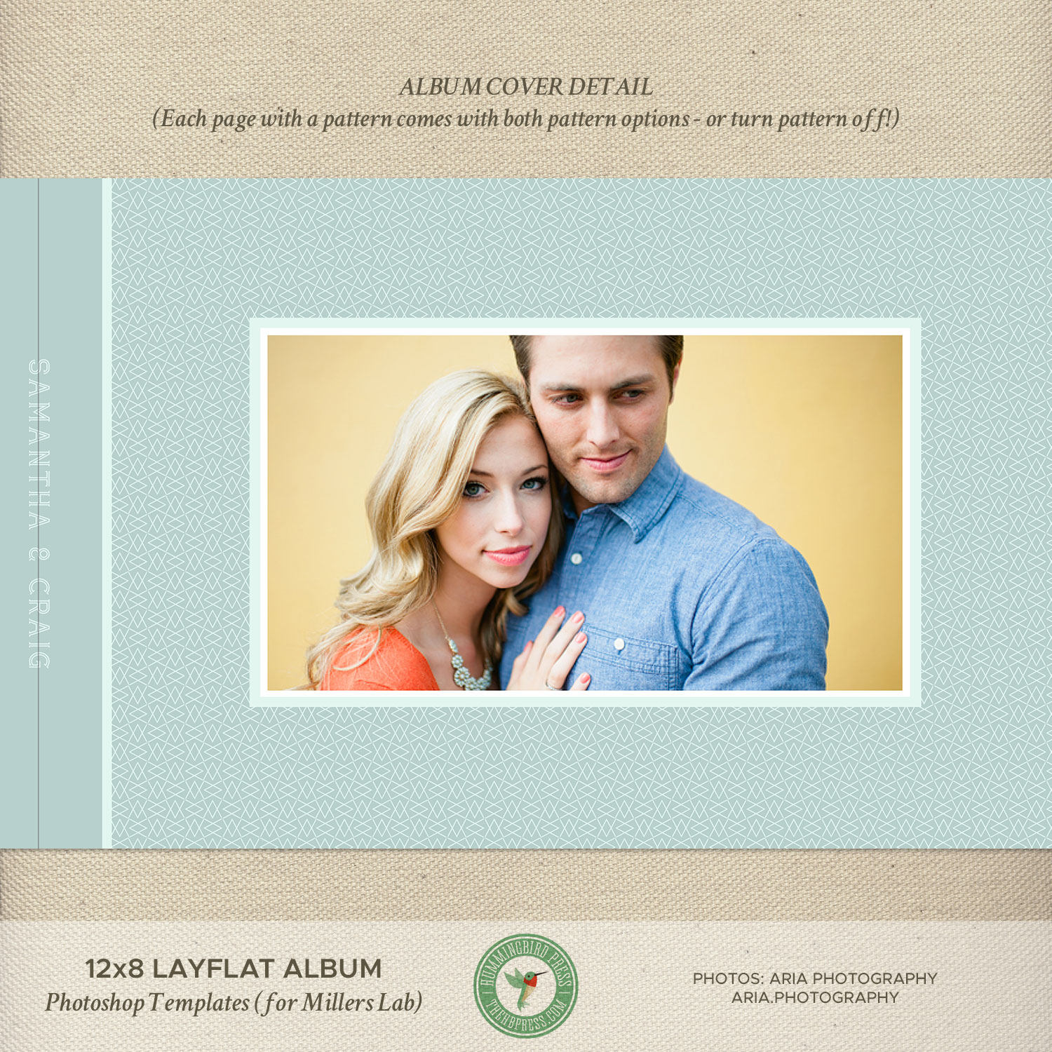 12x8 Millers Lab Layflat Album Template Engagement Album Etsy