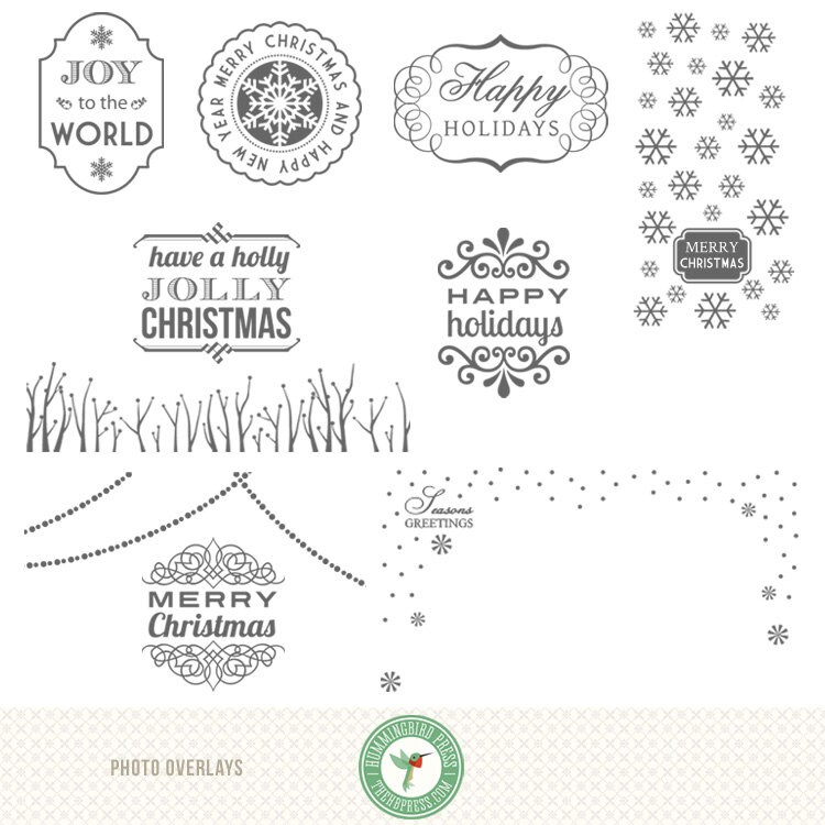 Editable Holiday Christmas Seasonal Happy Holidays Photo Etsy